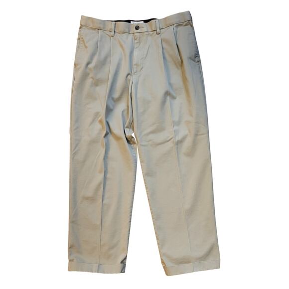 DOCKERS Khaki Relaxed Fit Chino Pants Slacks Men Size 36 X 30 (Actual) Cuffed - Picture 1 of 16